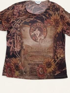 Vintage Y2K DB Sport mesh top